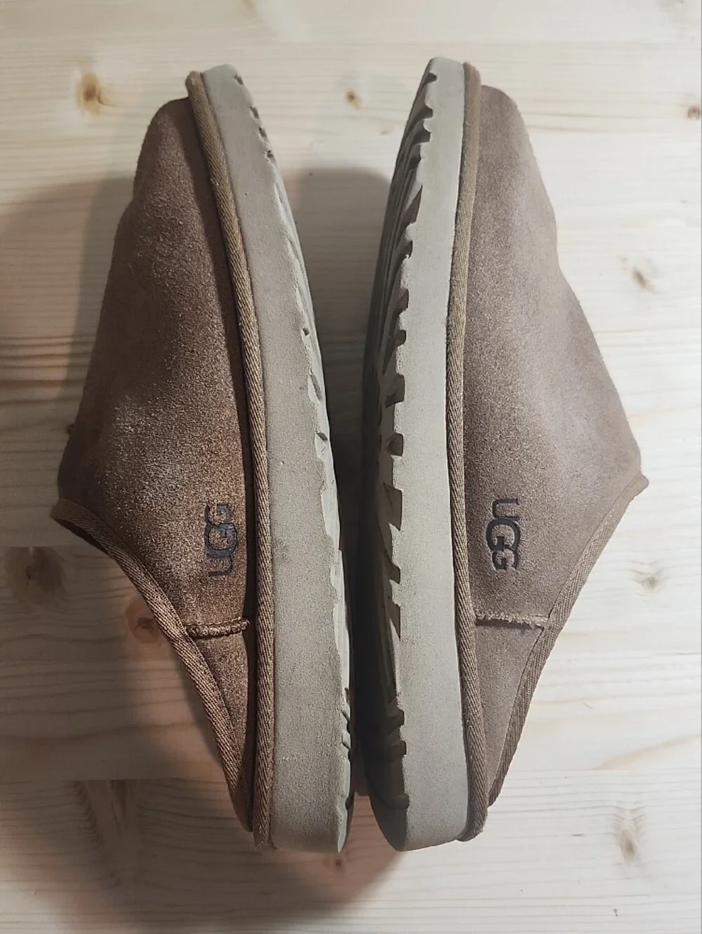 UGG Men's Brown Suede Shearling Lined Clog Men's 11